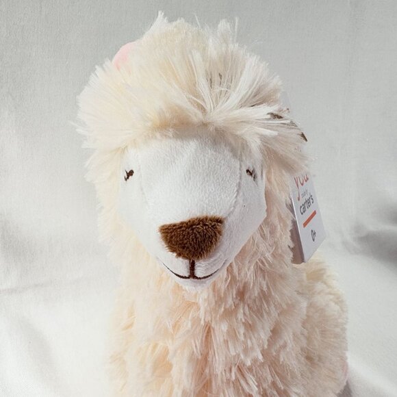 2019 Just One You Carters Plush Extra Soft Cuddly Llama Stuffed Animal 0+ NWT - Picture 2 of 6